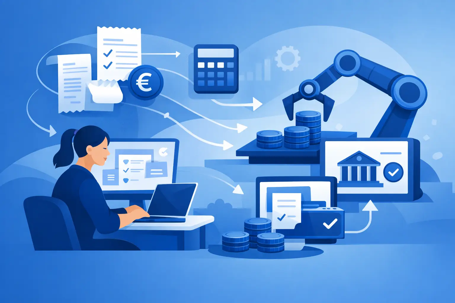 Exemplo de automatização de contas a pagar